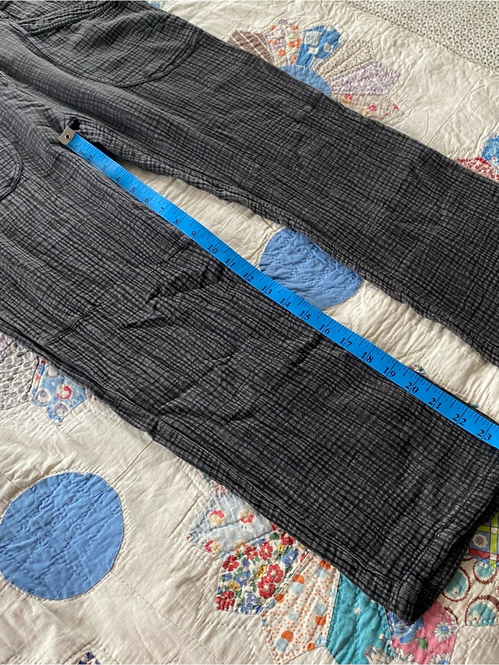 Pilcro Anthropology Boho Coastal Grey Cotton Gauze Painter’s Overalls Sz 28 p - Picture 10 of 11
